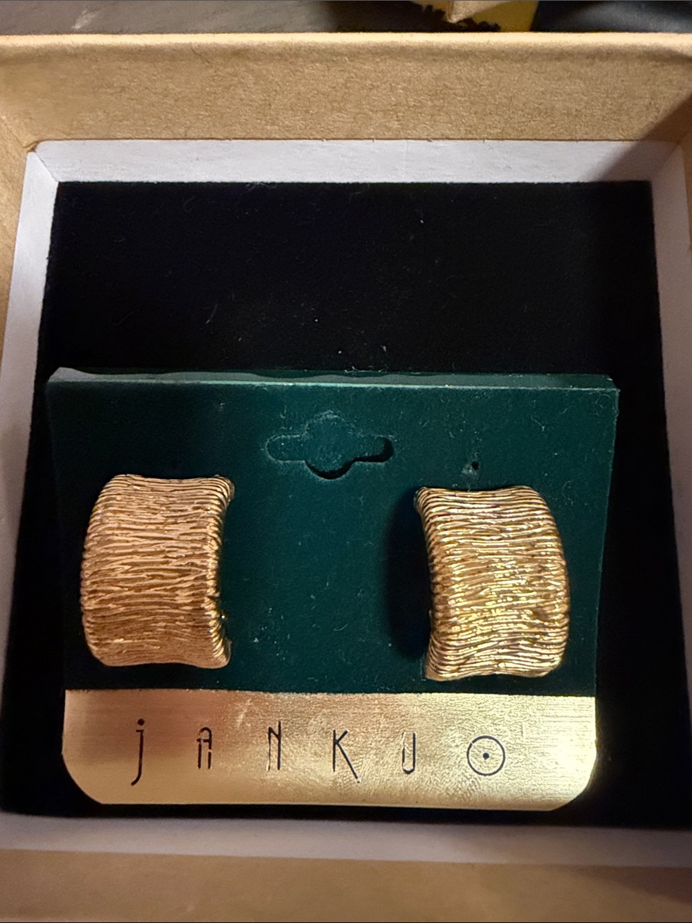 Gold-Tone Textured pierce-Clip Earrings - Women Jewelry